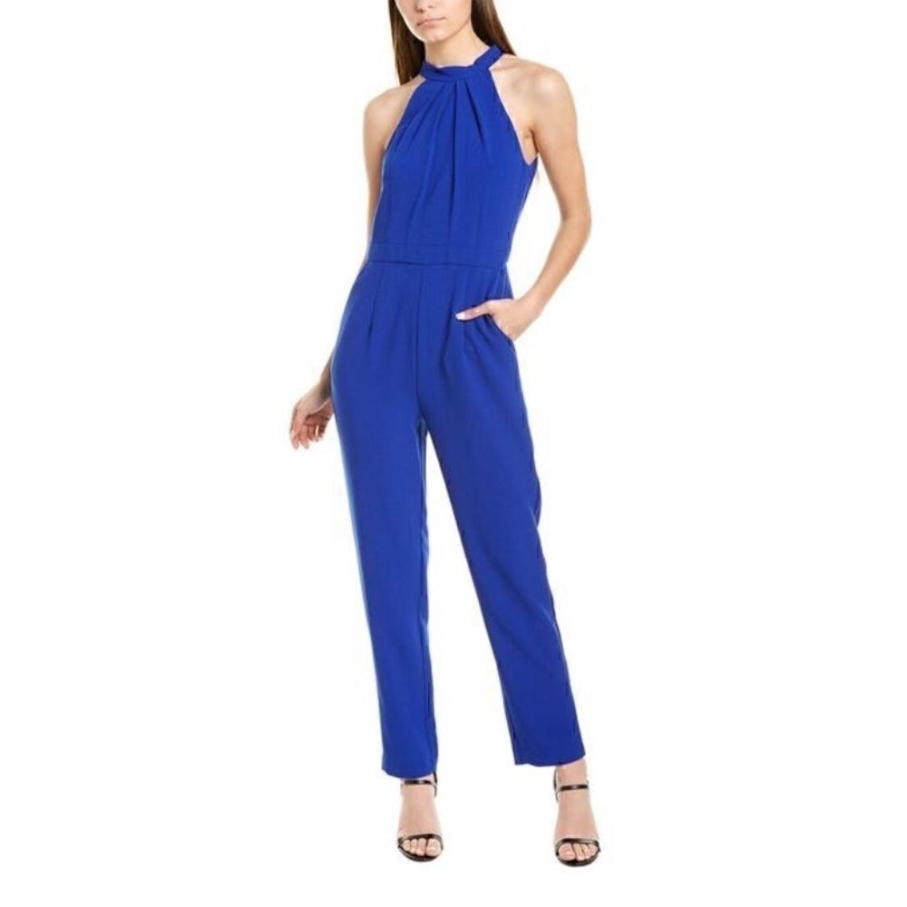 Pleat Mock Neck Jumpsuit JULIA JORDAN